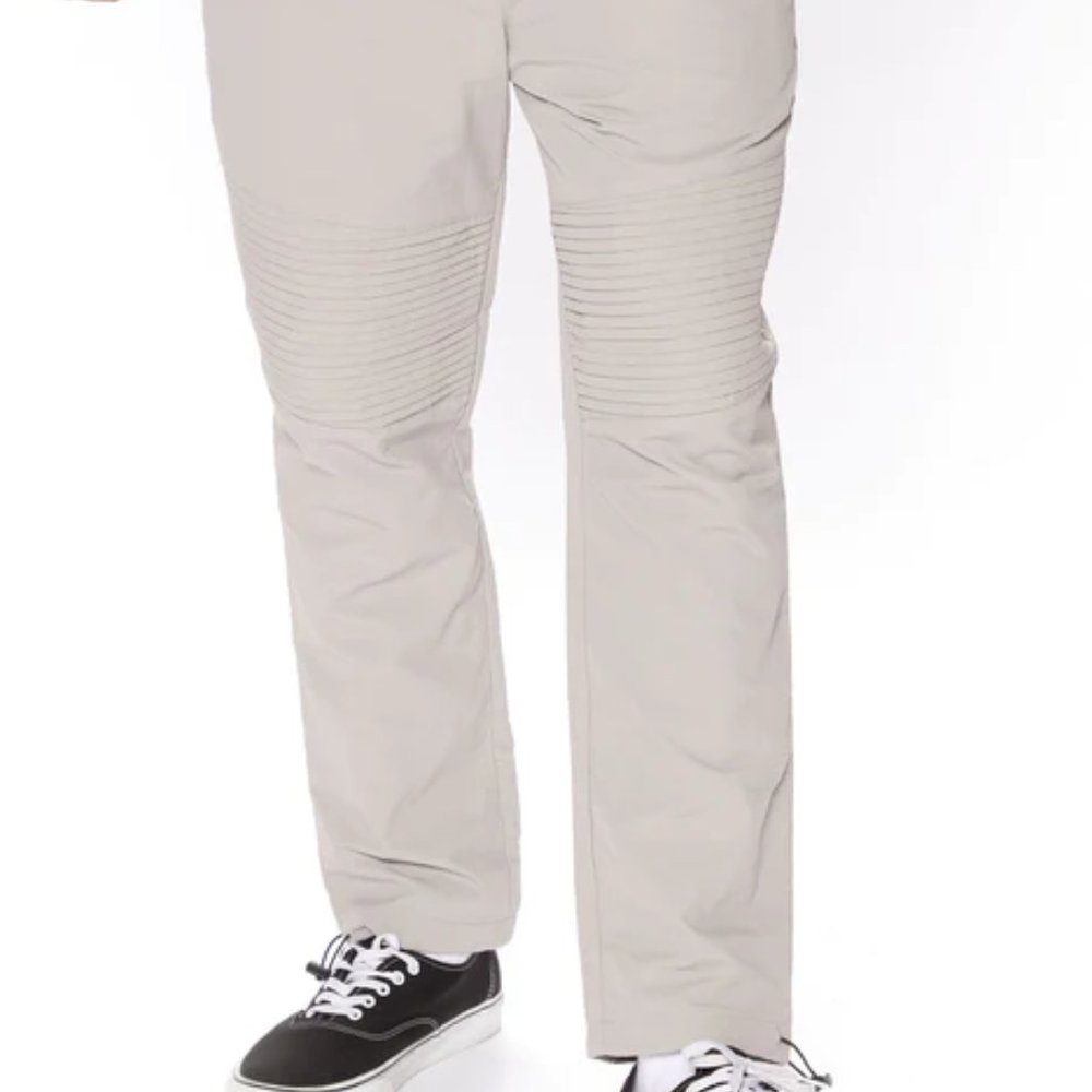 FASHION NOVA MEN Moto Nylon Joggers, Size L, NwT